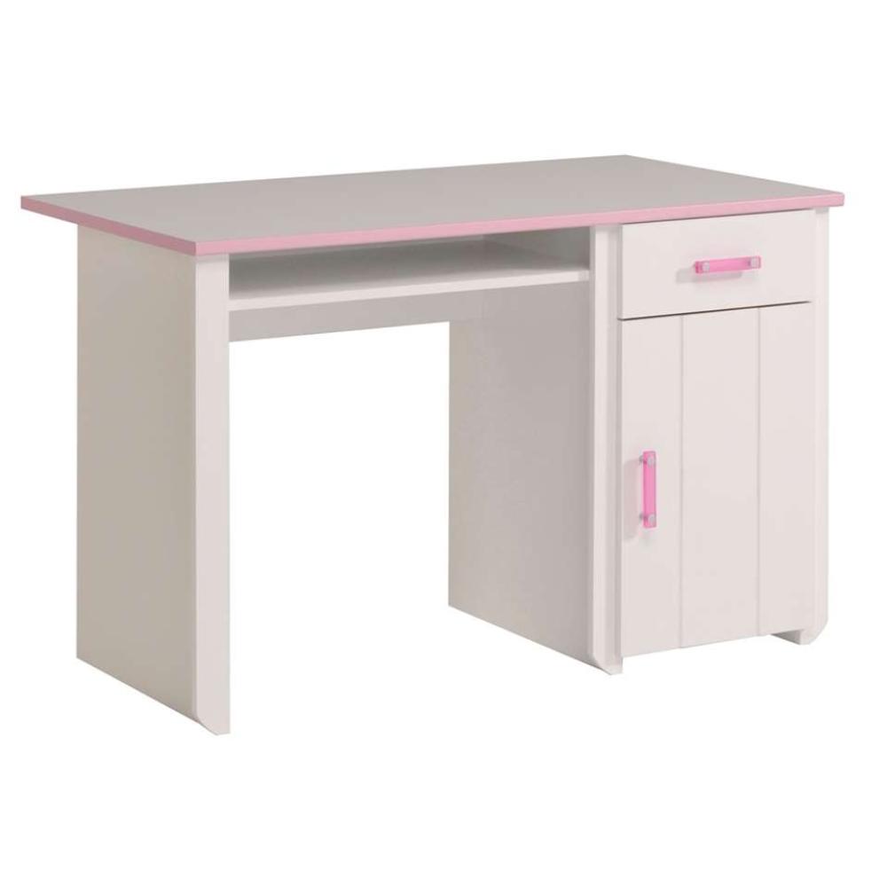 Parisot Schreibtisch Beauty 8, weiß/rosa Bild 1