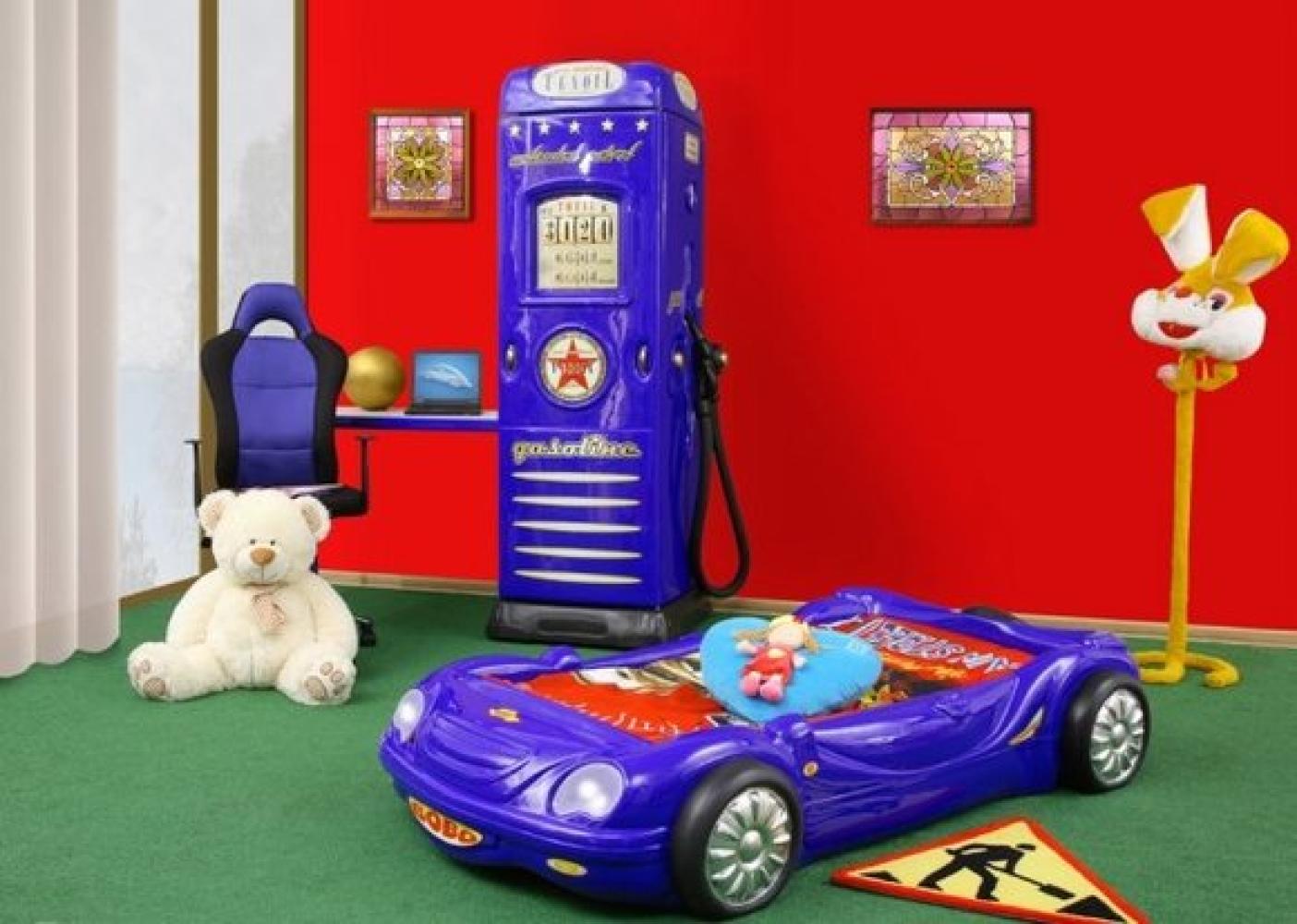 Bett mit Matratze Kinderbett Autobett Kinderzimmer Farbauswahl BOBO Bild 1