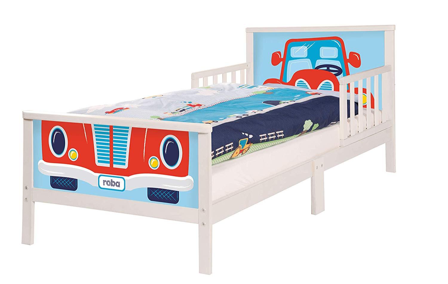 Roba 'Rennfahrer' Kinderbett 70 x 140 cm, inkl. Matratze, Bettwäsche & Lattenrost Bild 1