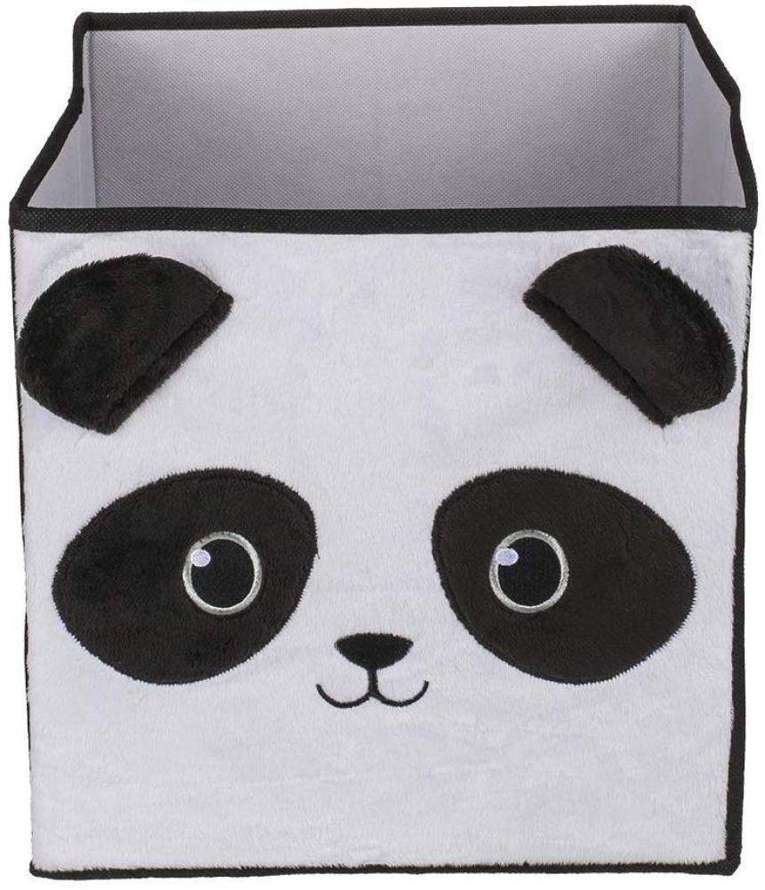 Out of the blue Zusammenklappbare Aufbewahrungsbox, Panda, 100% Polyester, ca. 28 x 27 x 27 cm, im Polybeutel Bild 1
