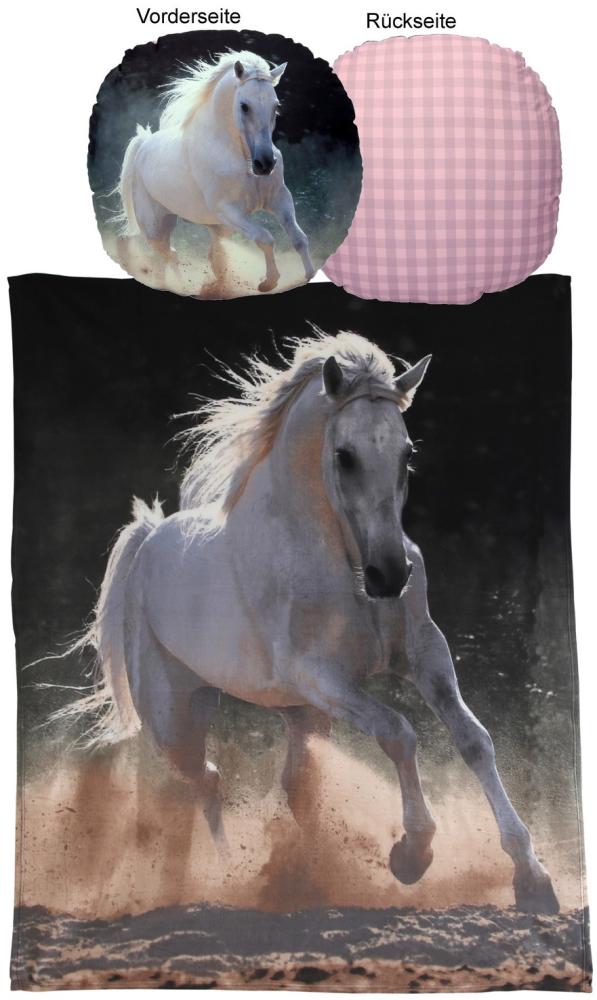 VonBueren Pferd Schimmel-Set Kissen und Decke Bild 1