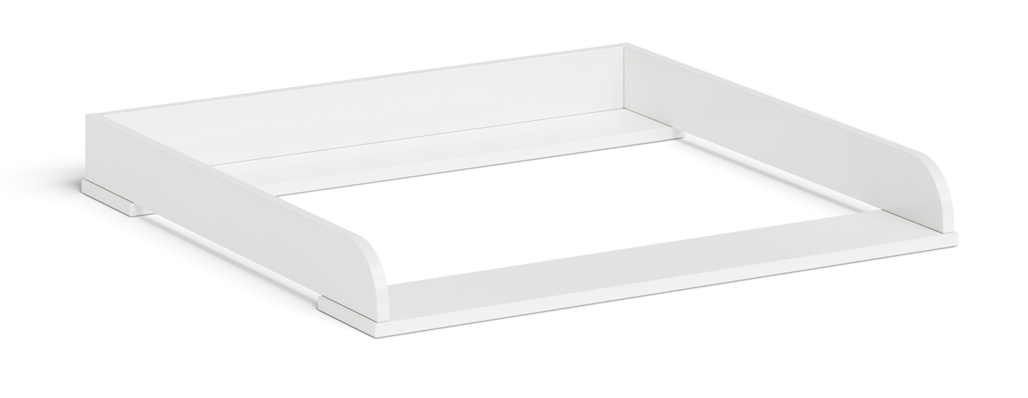 Bellabino 'Oti' Wickelaufsatz für IKEA Kommode Malm, Hemnes, Nordli, weiß, 10 x 74 x 80 cm Bild 1
