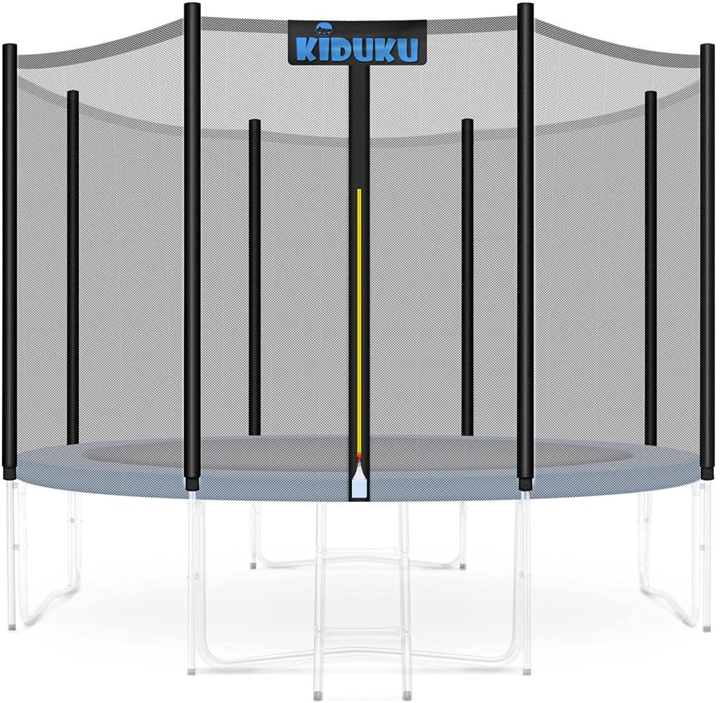 KIDUKU Sicherheitsnetz für Trampoline mit 366 cm Durchmesser und 8 Stangen - Trampolin-Zubehör Bild 1