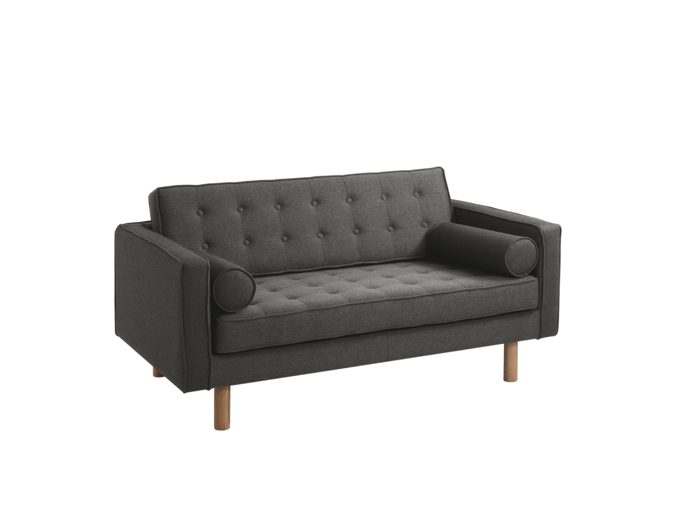 2-Sitzer Sofa 'Topic Wood', grau Bild 1