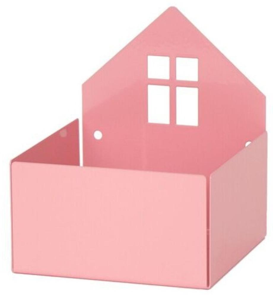 Aufbewahrung für Pixibücher, \"Town Box\" in Pastellrosa, aus Metall, von roommate Bild 1