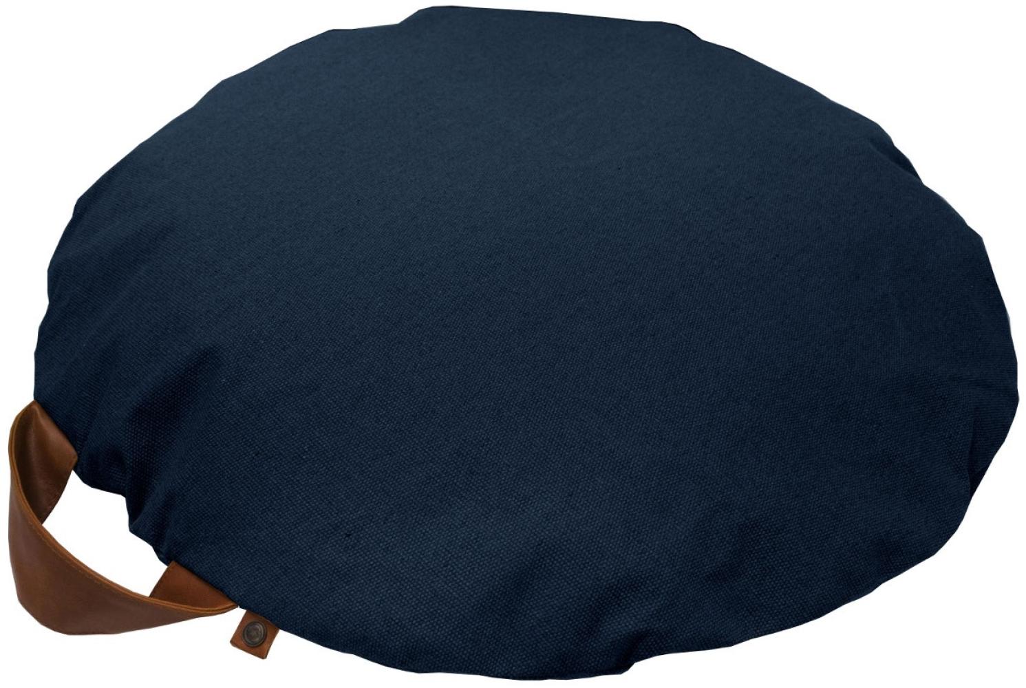 Overseas Kissen Play Rund, Navy, 70 cm - Blau dunkel Bild 1