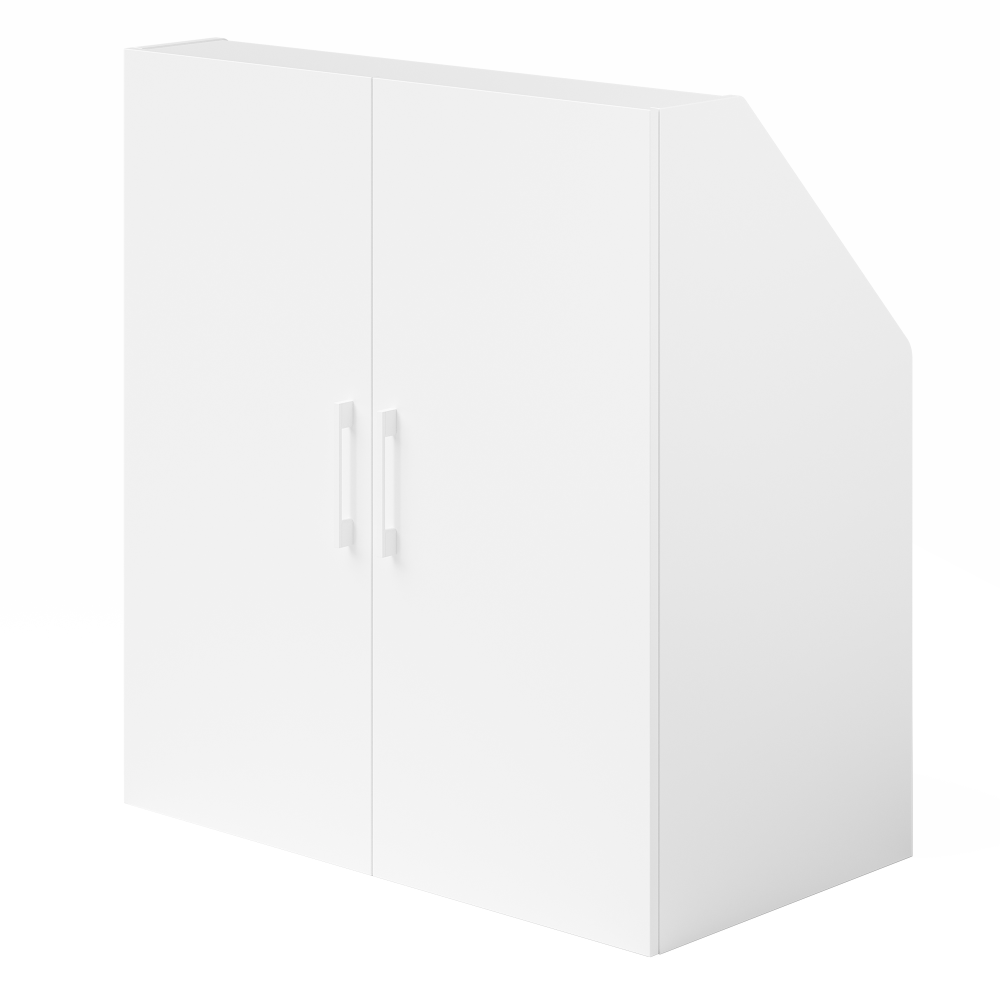 Bellamio 'Aland' Dachschrägenregal mit 2 Türen, weiß, 100 x 52 x 90 cm Bild 1