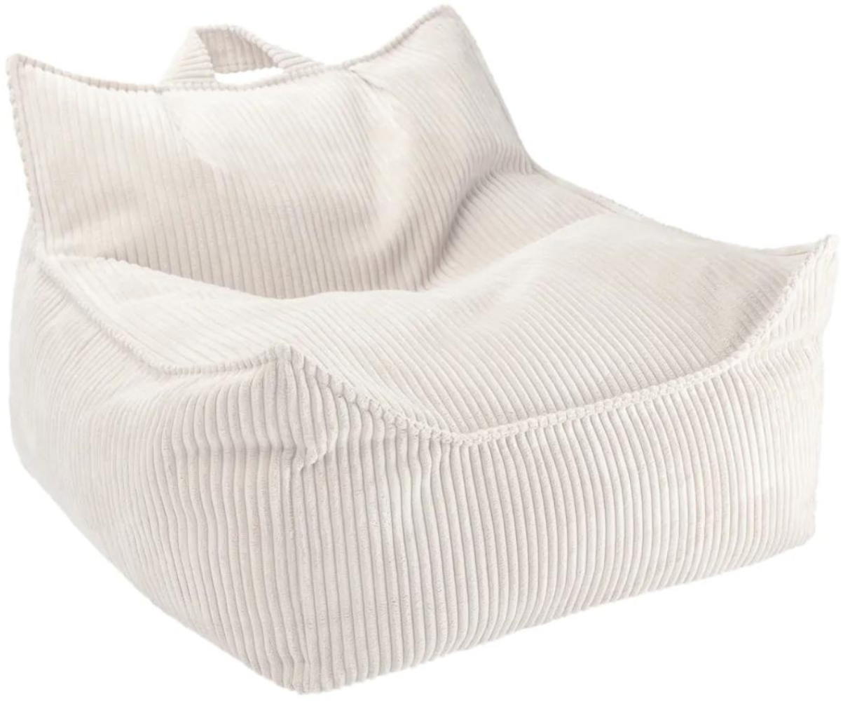 Sitzsack, Beanbag, in marshmallow, aus Cordstoff, von wigiwama Bild 1