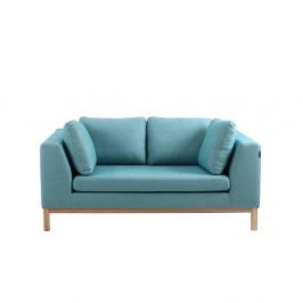 2-Sitzer Bettsofa 'Ambient Wood', azurblau Bild 1