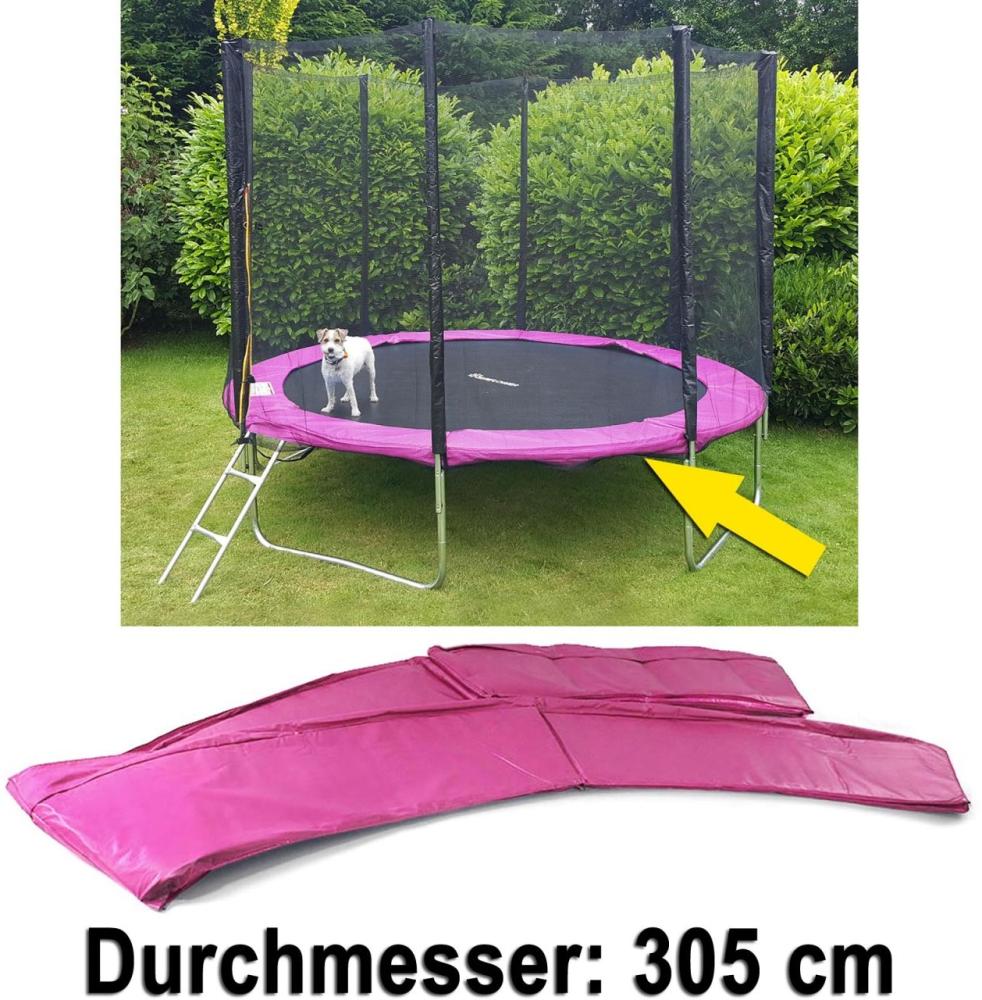 Sicherheits Schutz Rand Abdeckung für Trampolin Sprungfedern 305 CM pink Bild 1