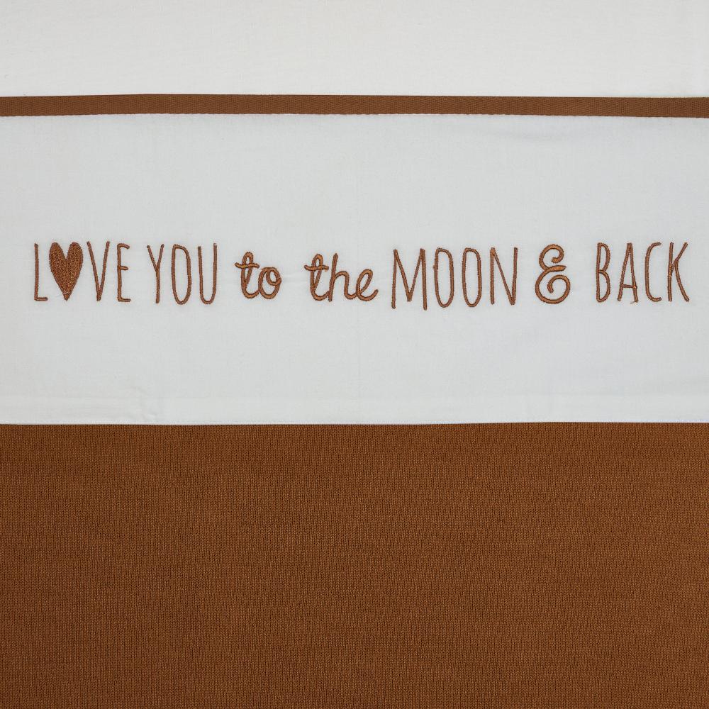 Meyco Love You To The Moon & Back Babylaken Camel Braun Bild 1