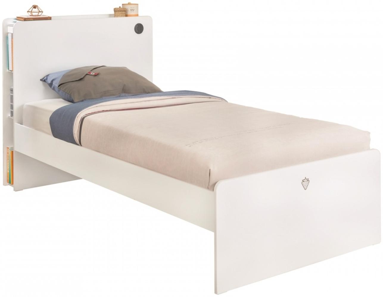 Cilek WHITE Bett Jugendbett (100x200 cm) Weiß Bild 1