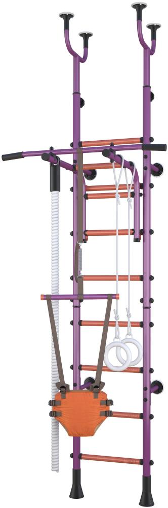 Polini Sport 'Active' Klettergerüst und Sprossenwand, Kombihalterung, violett Bild 1