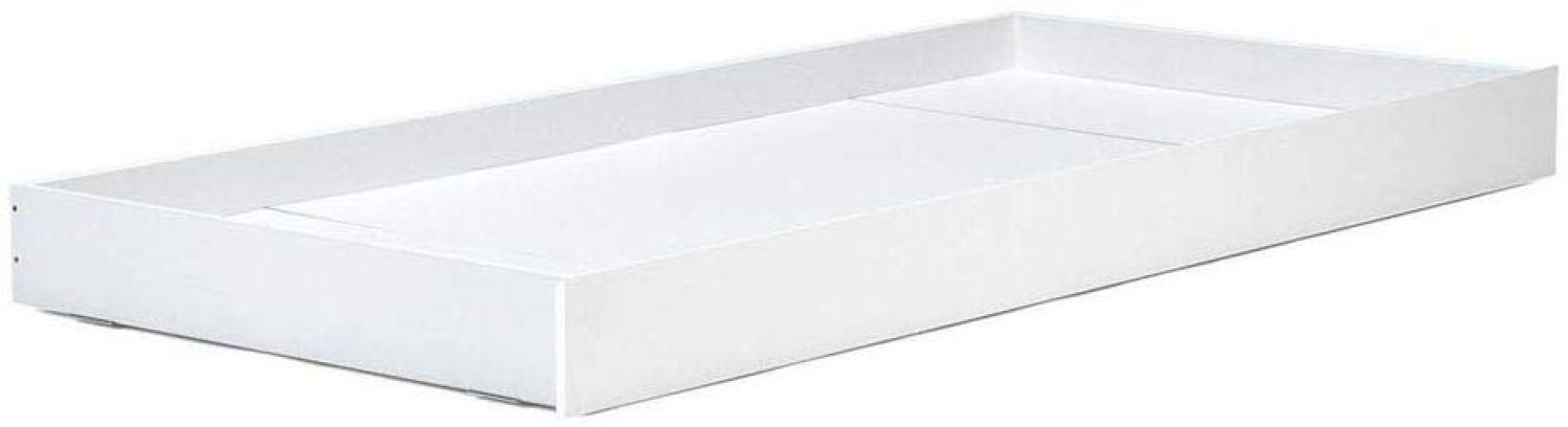 Möbilia Bett Schublade für Bett 12020008 MDF L = 205 x B = 95 x H = 16 cm weiß Bild 1
