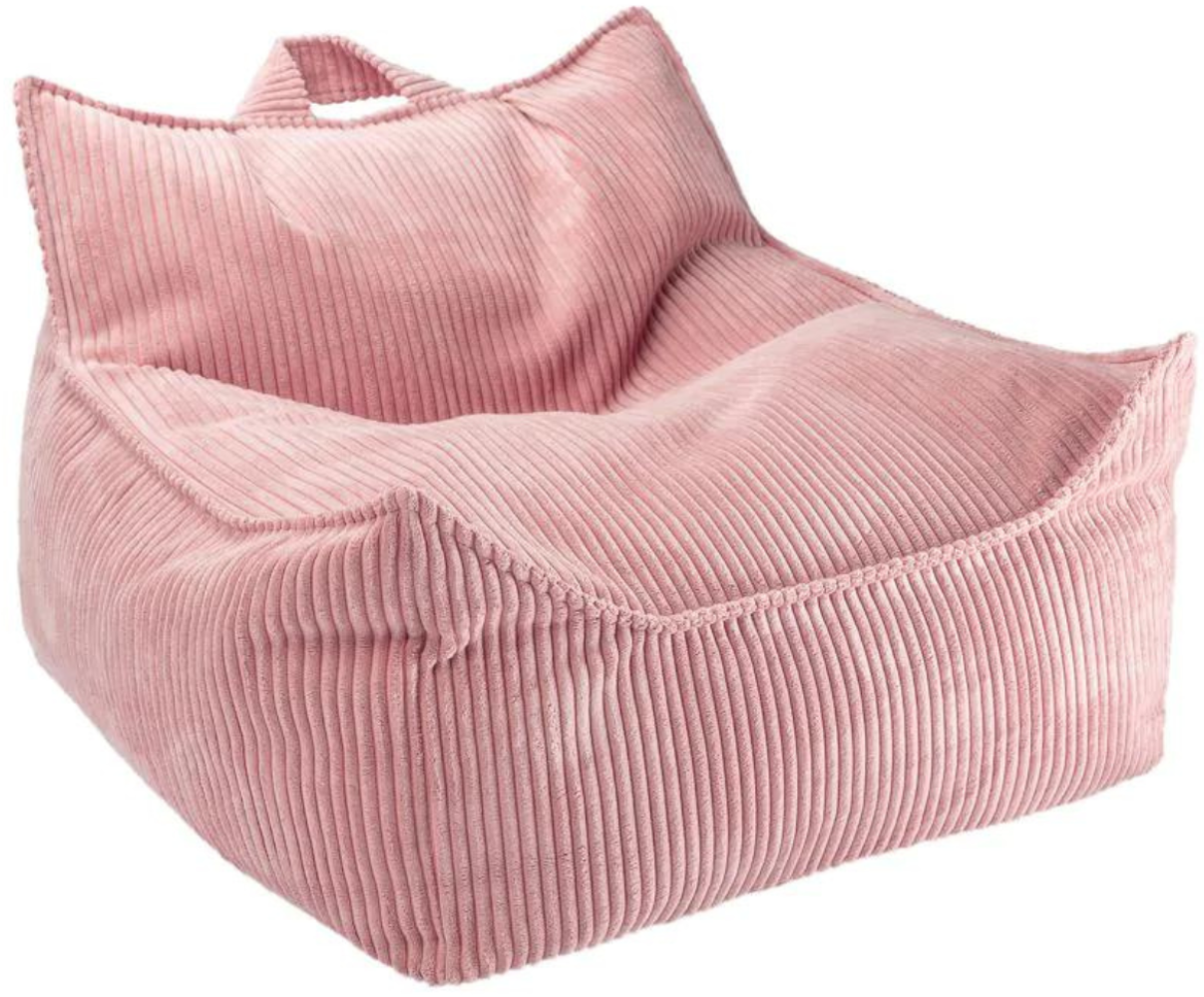Sitzsack, Beanbag, pink mousse, aus Cordstoff, von wigiwama Bild 1