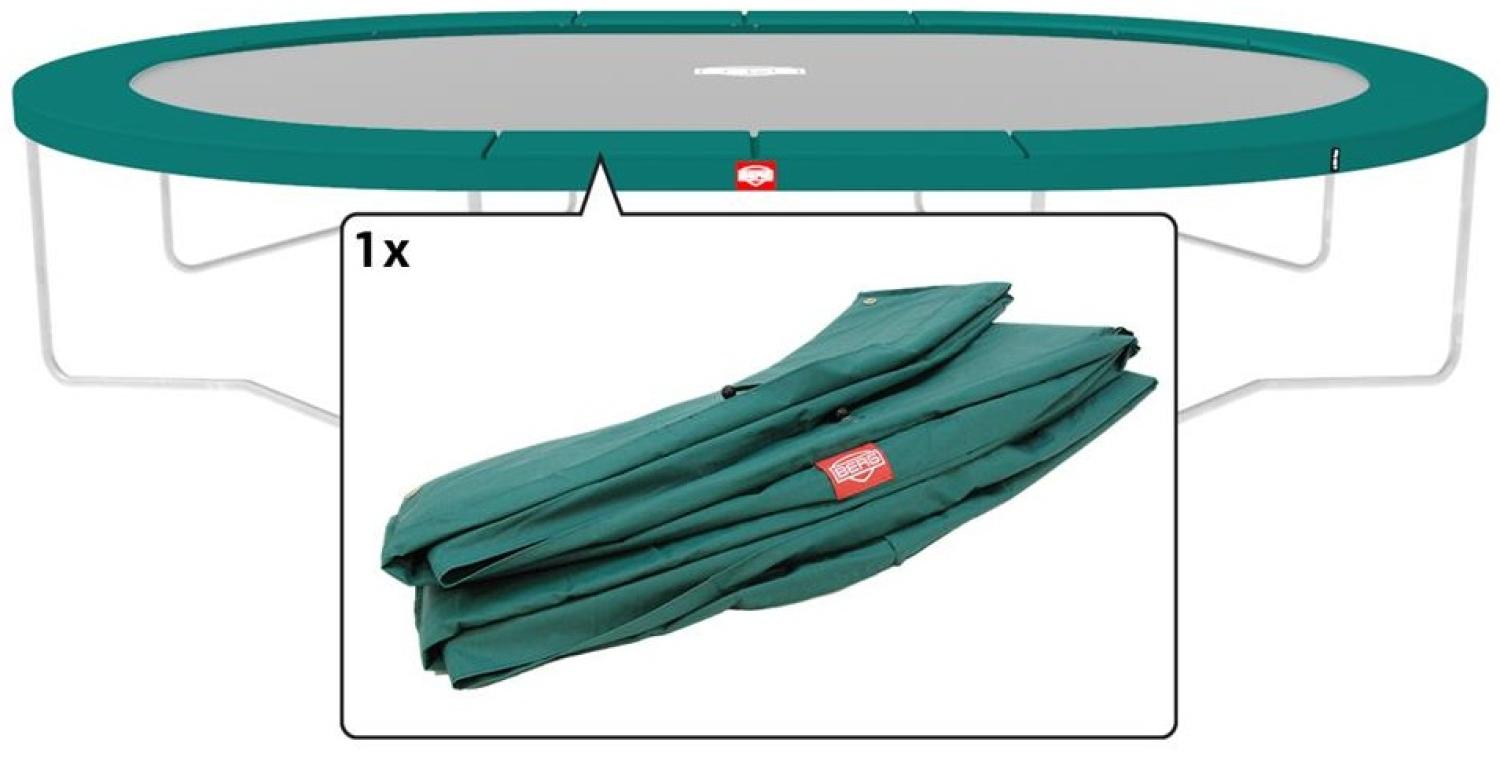 BERG Ersatzteil Schutzrand 520 cm oval grün - Grand Favorit Regular Federabdeckung für Trampolin Bild 1