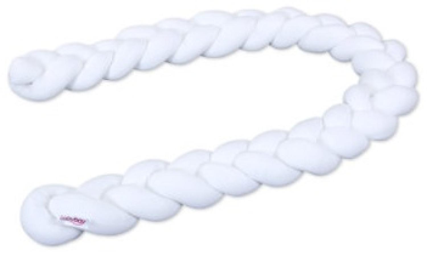 babybay Nestchenschlange geflochten passend für Kinderbetten, weiß Bild 1