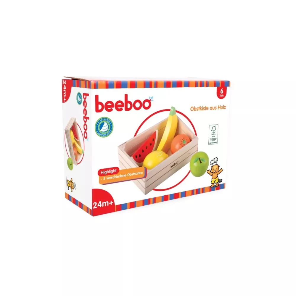 Beeboo Kitchen Obst in Holzkiste, 6 Teile Bild 1