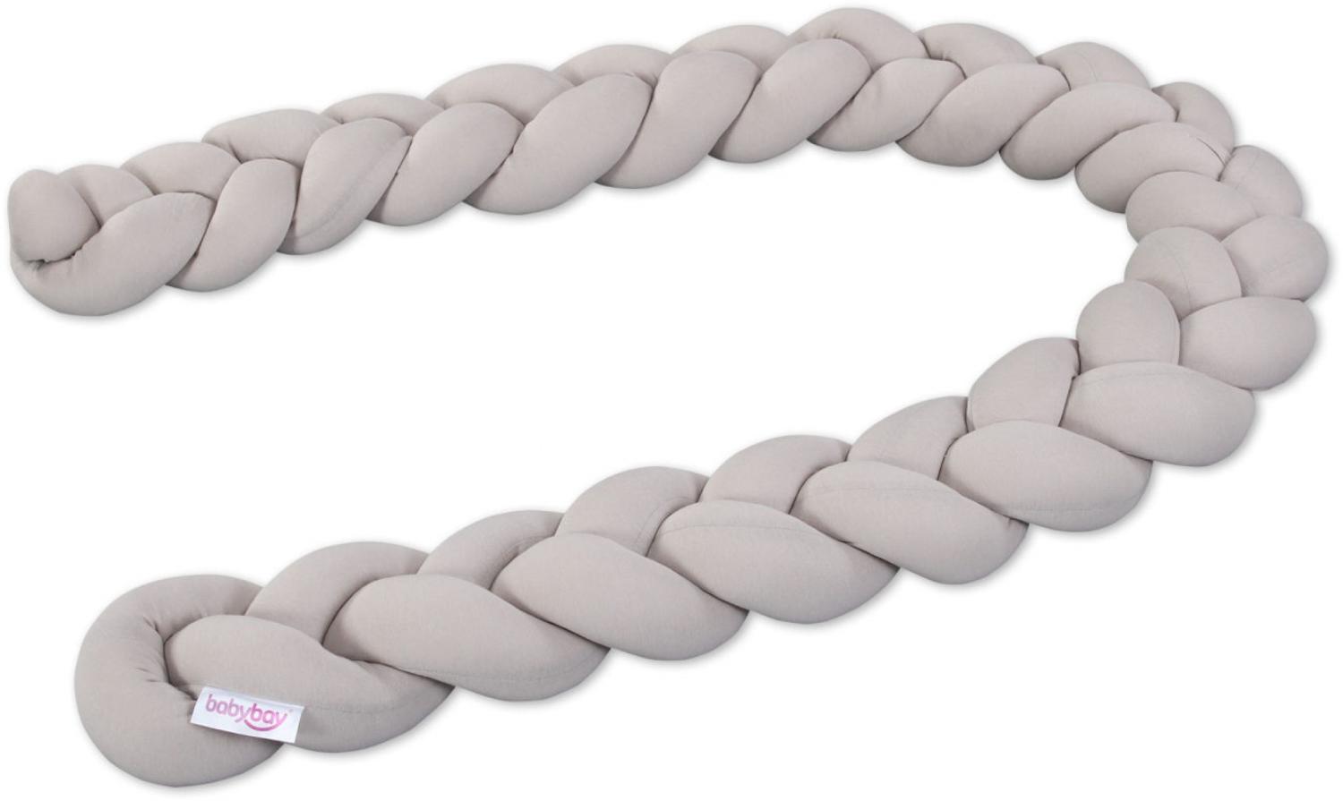 babybay Nestchenschlange geflochten passend für alle Modelle, beige Bild 1