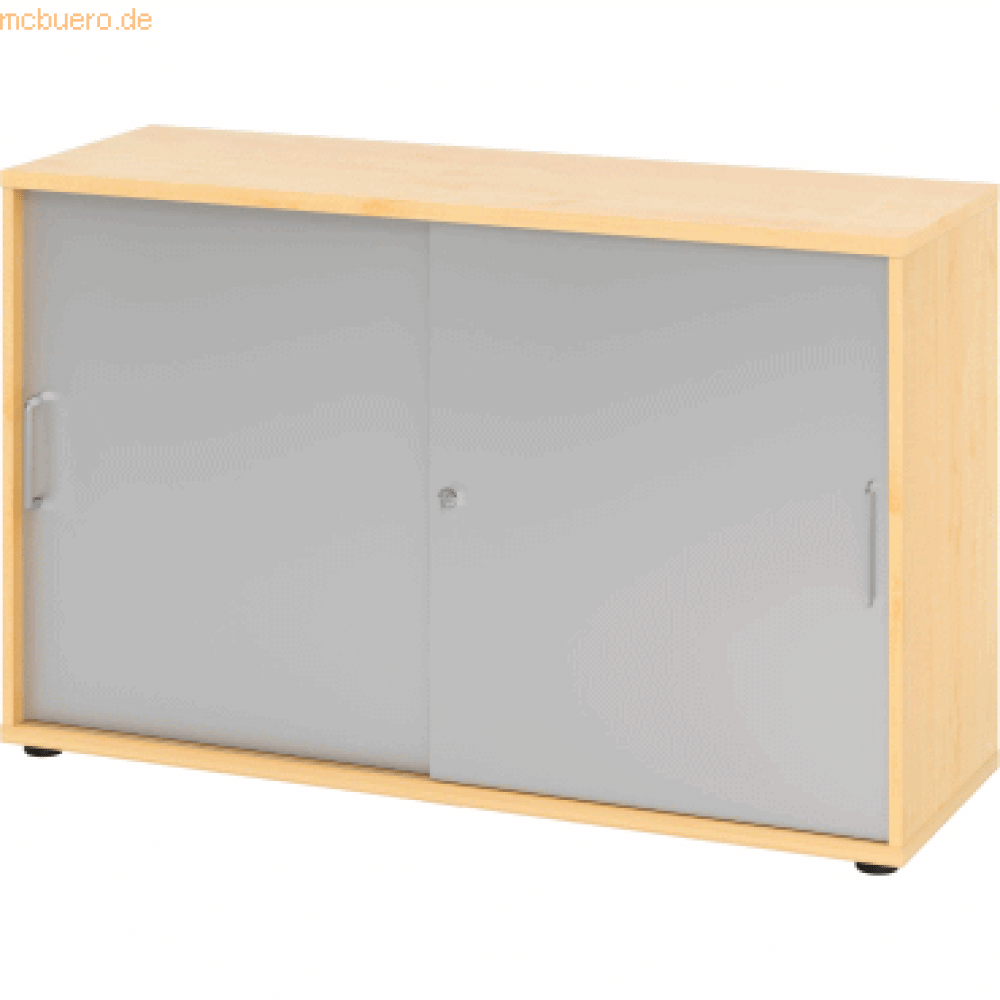 mcbuero. de Schiebetürschrank Derie 9 2 OH BxTxH 120x40x74,8cm Griff BS Bild 1