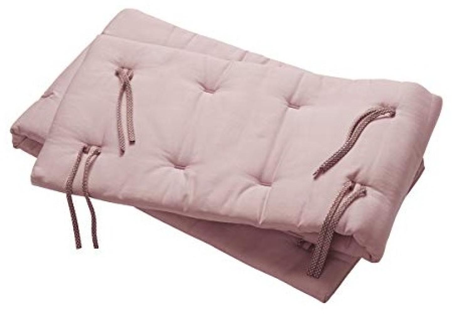 Leander Nestchen für Linea und Luna Babybett aus Bio-Baumwolle 180x30 cm, pink Bild 1