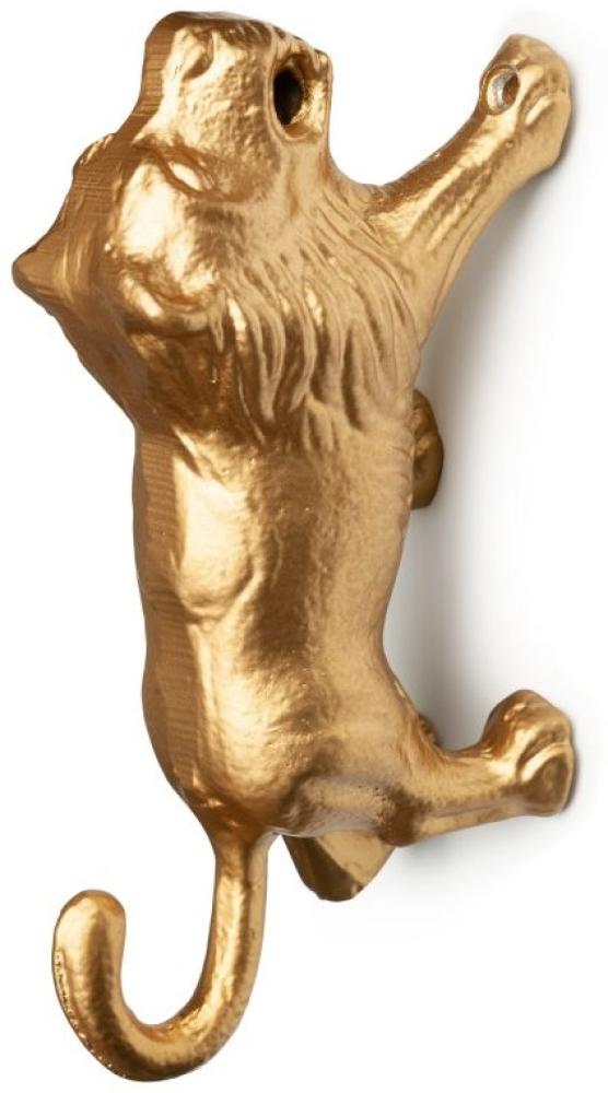 Wandhaken Löwe \"Lino\", aus Metall, in gold, von KidsDepot Bild 1