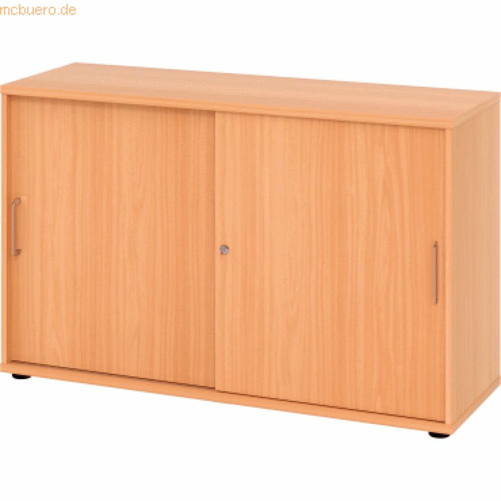 mcbuero. de Schiebetürschrank Derie 9 2 OH BxTxH 120x40x74,8cm Griff BS Bild 1