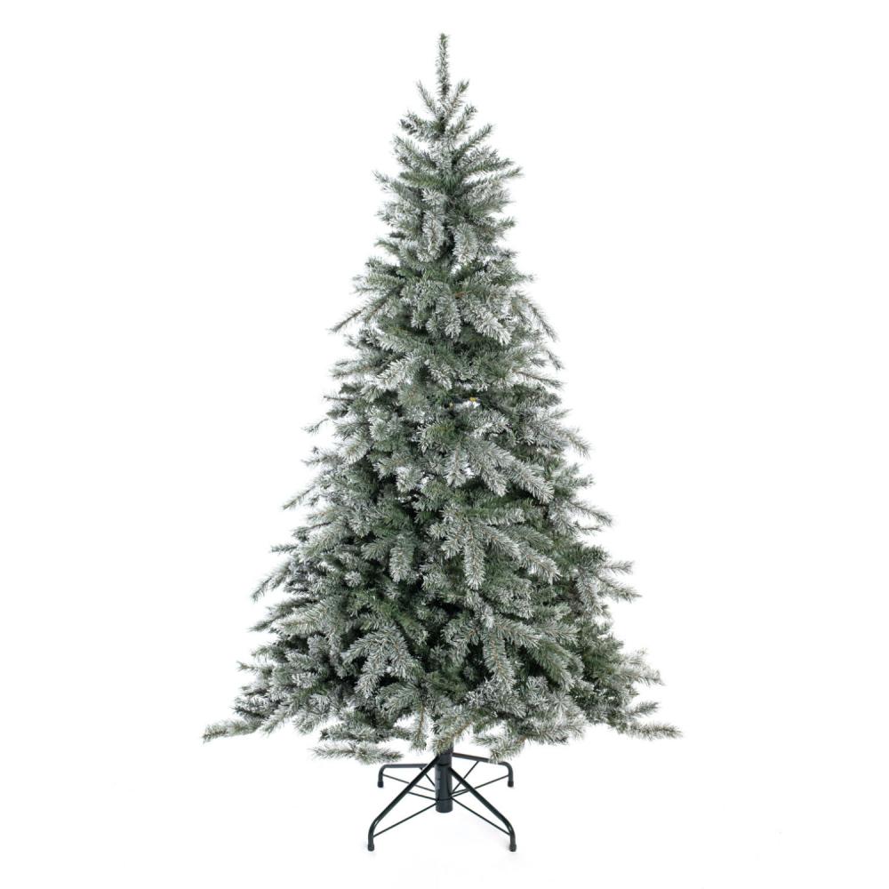 Evergreen Künstlicher Weihnachtsbaum Frost Fichte | inkl. Kunstschnee | Weiß | 180 cm Bild 1