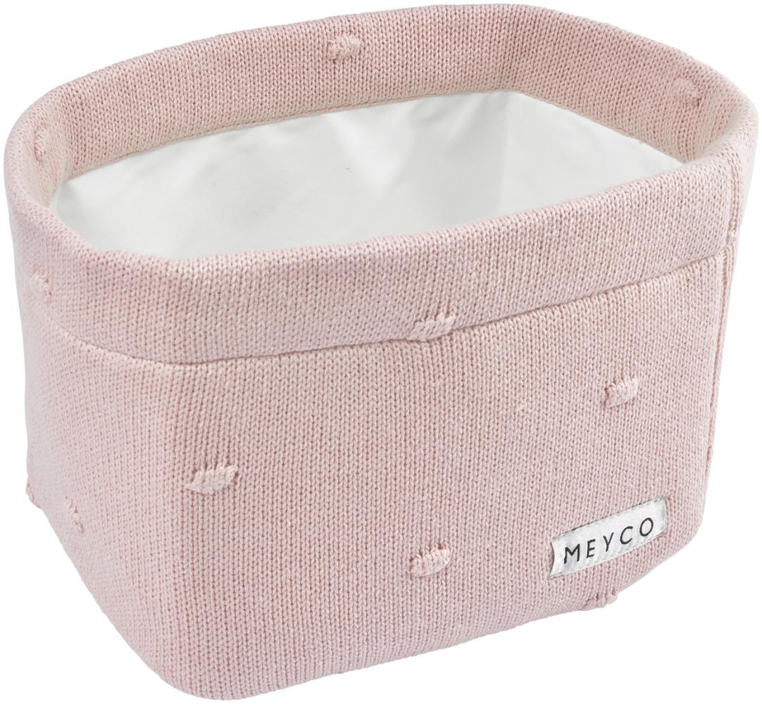 Meyco Mini Knots Kommodenkörbchen Small Soft Pink Rosa Bild 1