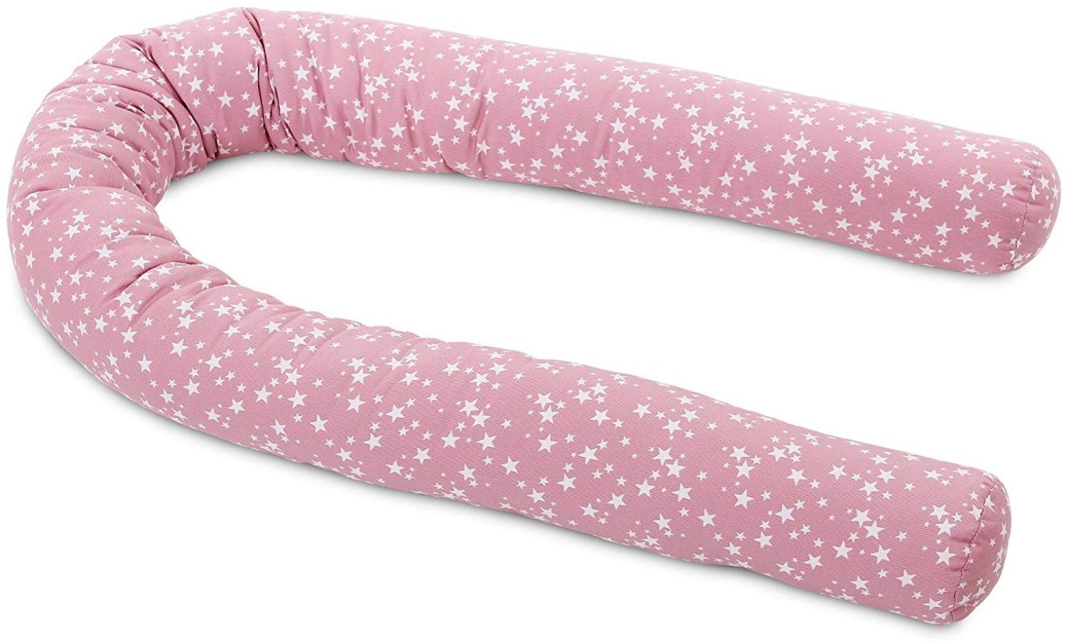 Babybay 'Piqué' Nestchenschlange pink/weiß, Sterne Bild 1