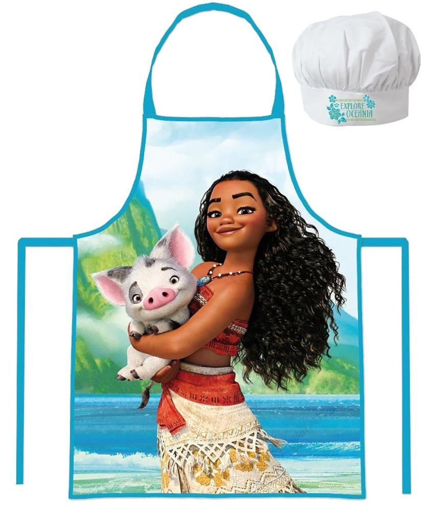 Kochschürze mit Kochmütze Disney Vaiana Kinder Kochset Backset Bild 1