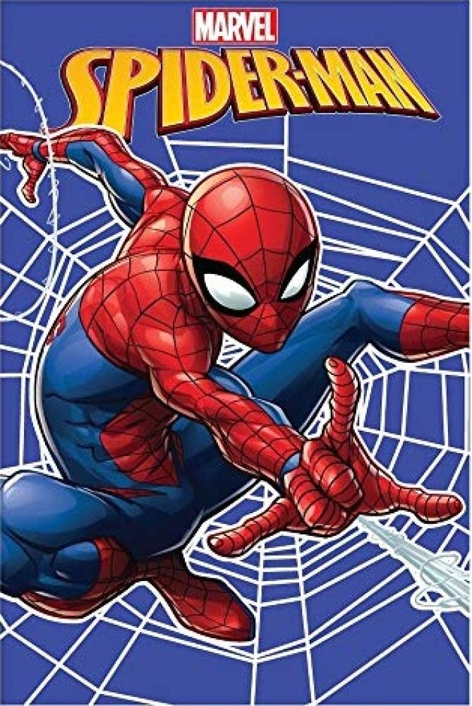 Fleecedecke Tagesdecke Spiderman mit Spinnennetz 100 x 150 cm groÃŸ kuschelweich Bild 1