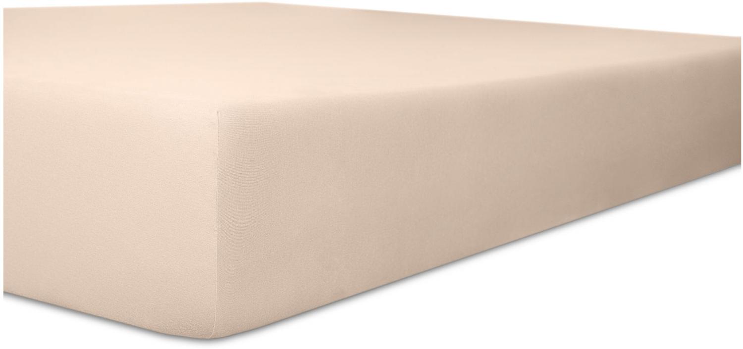 Kneer Easy Stretch Spannbetttuch für Matratzen bis 30 cm Höhe Qualität 25 Farbe zartrose 180-200x200-220 cm Bild 1