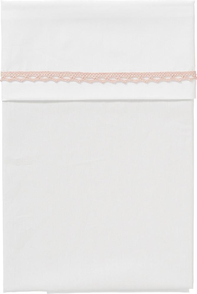 Cottonbaby Babylaken mit Spitzenborte, Altrosa, 75 x 90 Rosa Bild 1