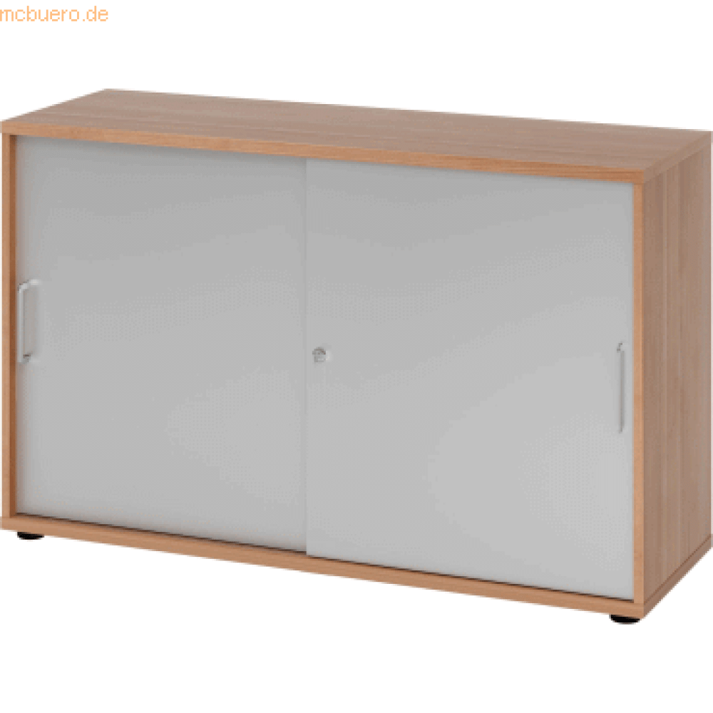 mcbuero. de Schiebetürschrank Derie 9 2 OH BxTxH 120x40x74,8cm Griff BS Bild 1