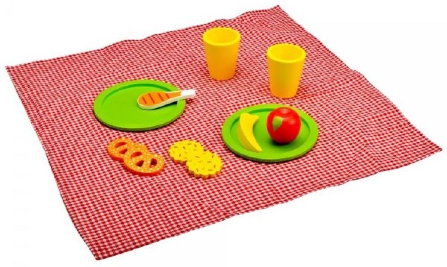 Idena - Kleine Küchenmeister Picknick Set Holz Spielzeug Lebensmittel Bild 1