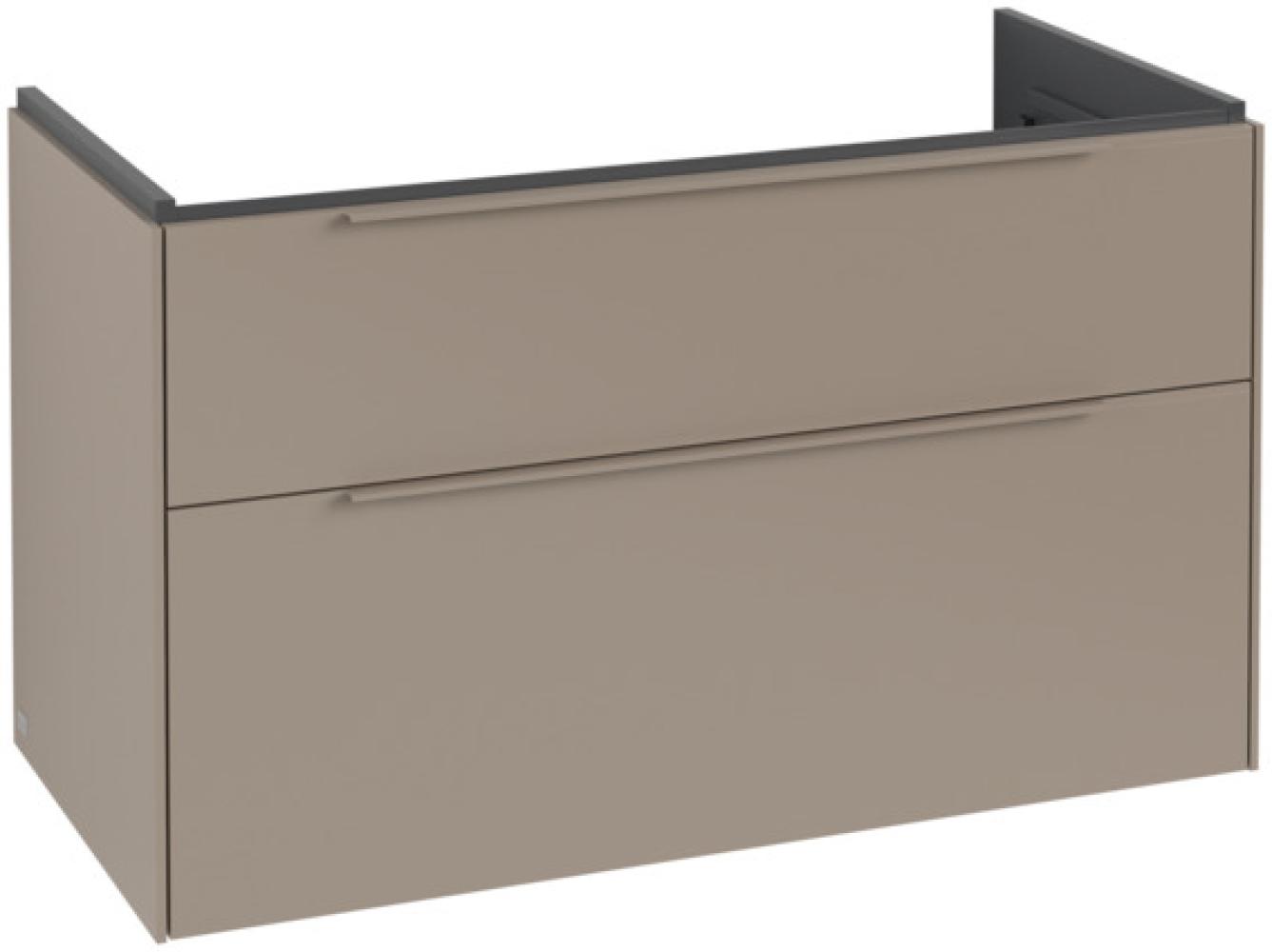 Villeroy & Boch Subway 3. 0, 973x576x478 mm, Waschbeckenunterschrank, 2 Auszüge, C57002, Farbe: Front/Korpus: Taupe, Griff: Taupe - C57002VM Bild 1