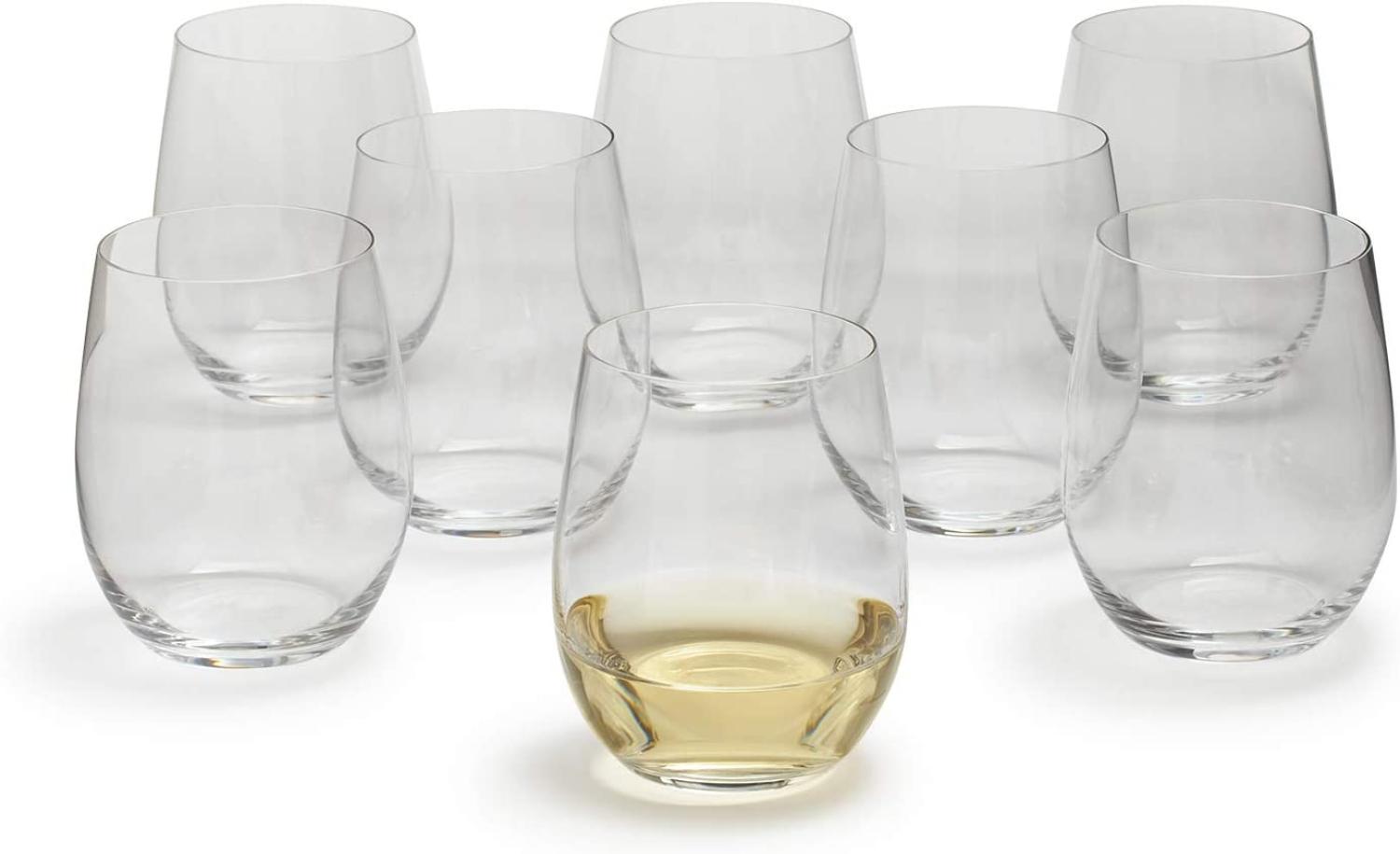 Riedel O Kauf 8 Zahl 6, 8 x Viognier / Chardonnay, Weißweinglas, Weinglas, hochwertiges Glas, 320 ml, 5414/85 Bild 1