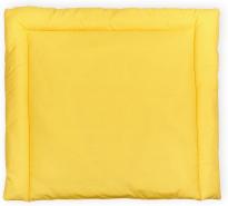 KraftKids Wickelauflage in weiße Punkte auf Gelb, Wickelunterlage 85x75 cm (BxT), Wickelkissen
