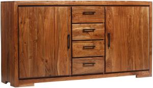 Sideboard 176 x 45 x 85 cm Akazienholz massiv & nussbaum 526776