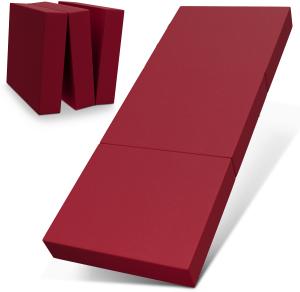 Bestschlaf Klappmatratze Gästematratze, 75x195x15 cm, rot