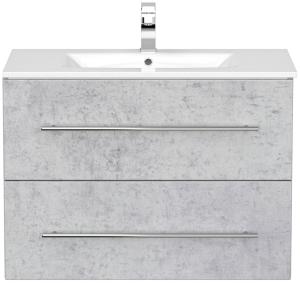 Waschbeckenunterschrank inkl. Waschbecken Homeline Stone Design 80 cm