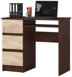 Schreibtisch Bürotisch Tisch A600 90x55x78 cm Wenge-Sonoma Ausführung Links