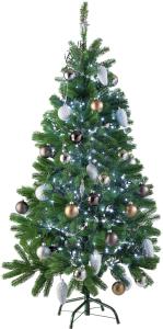 Künstlicher Weihnachtsbaum - 140 cm, 470 Spitzen und Spritzguss-Nadeln grün