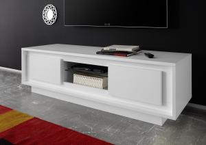 TV-Board >Sky< (BxHxT: 156x45x50 cm) in Weiss Lack matt - 156x45x50 (BxHxT)