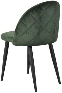 SIT&CHAIRS Stuhl Stahl Samt Forest Green