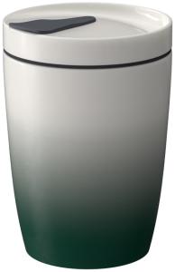 like. by Villeroy & Boch Vorteilset 6 Stück Coffee To Go Becher Green Premium Porcelain,Silikon,Textil weiß,grün 1048689333