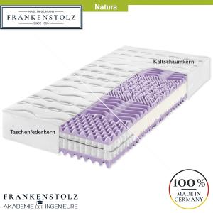 Frankenstolz Natura Matratze perfekt für umweltbewusste Schläfer 90x190 cm (Sondergröße), H4, Taschenfedern