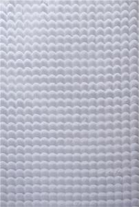 Hochflor Teppich Alessandro Läufer - 80x250 cm - Silberfarbe