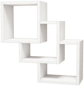 Homemania Wandregal Three Box 57,9x19,5x57,7 cm Weiß